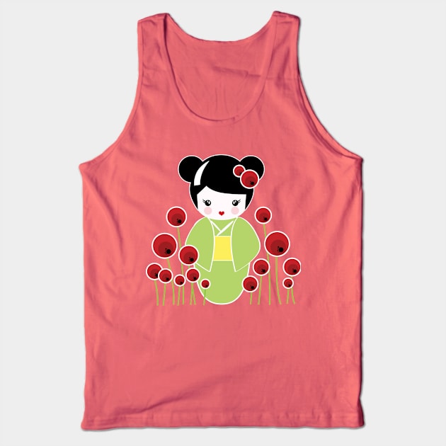 Summer Kokeshi Tank Top by emanuelacarratoni